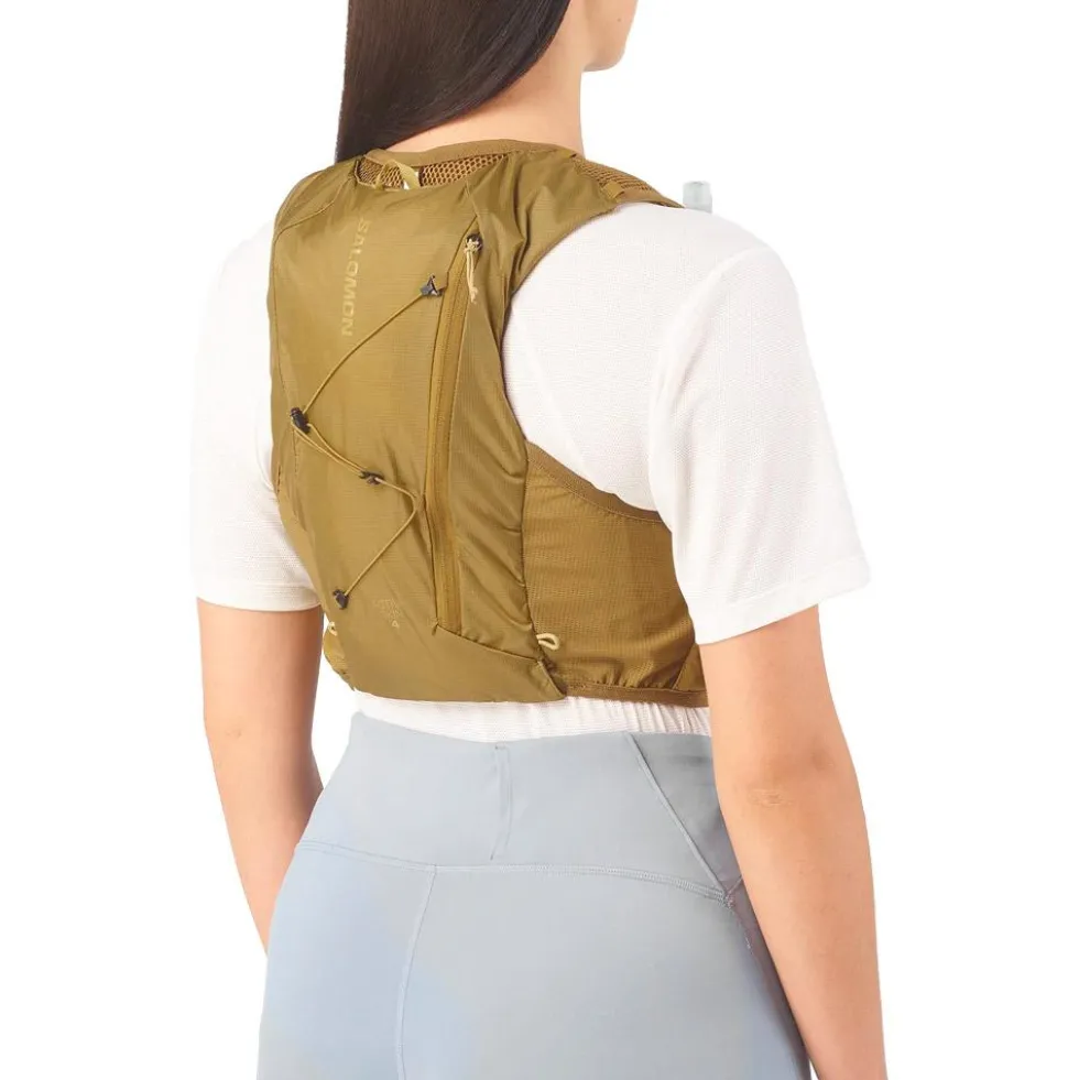 Gilet da trail Salomon Active Skin 4 Set Brillant Olive Willow