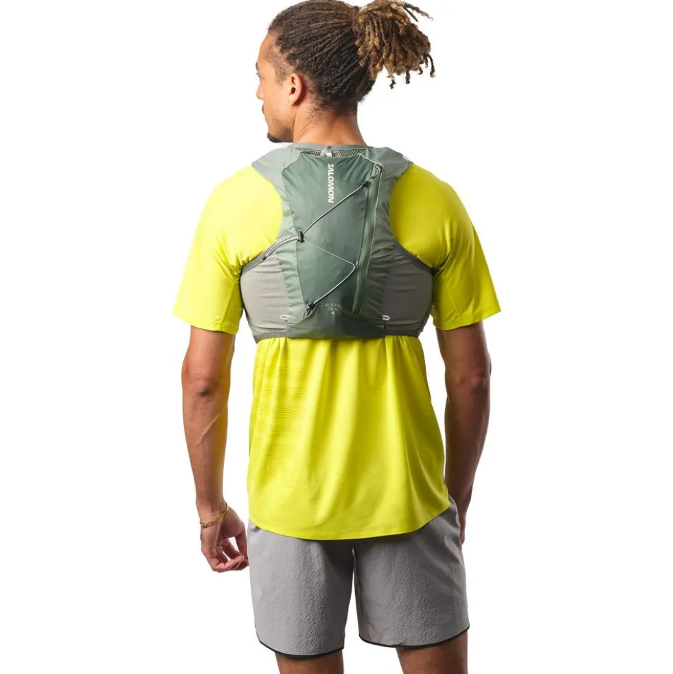 Gilet da trail Salomon Active Skin 4 Set Laurel Wreath Lily Pad Aloe Wash