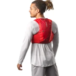 Gilet da trail Salomon Active Skin 4 Set Red Dahlia High Risk Red