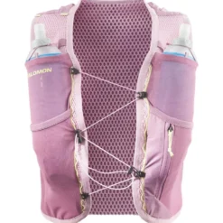 Gilet da trail Salomon Active Skin 4 Women Set Dusky Orchid Dawn Pink Butterfly