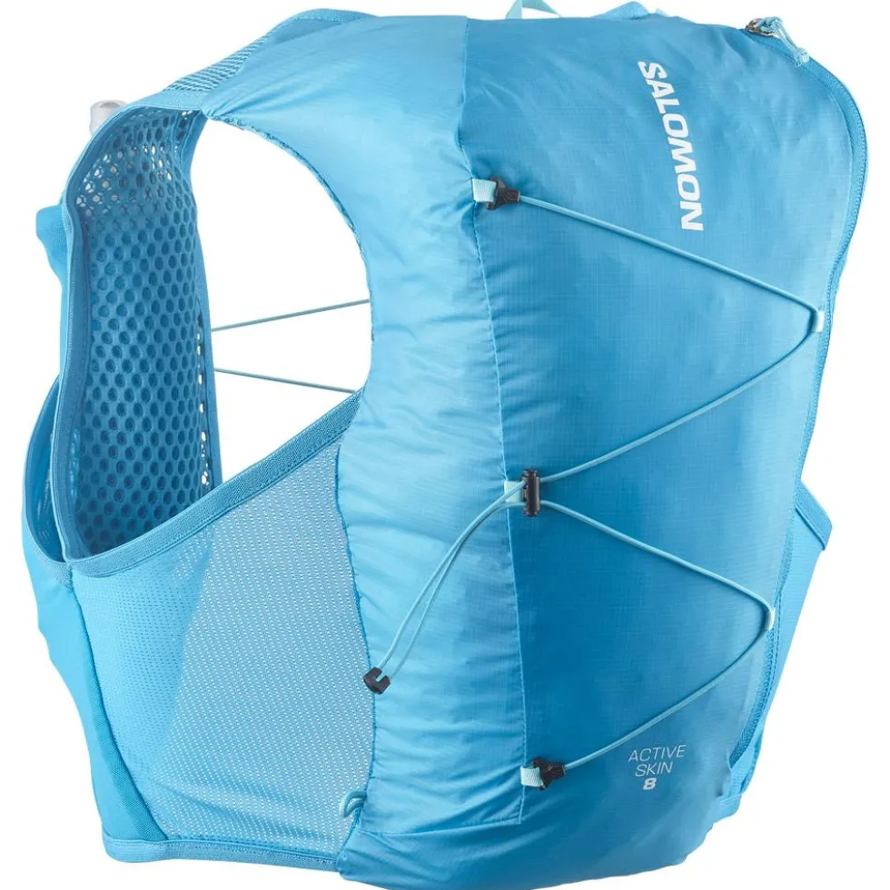 Gilet da trail Salomon Active Skin 8 Set Blue Danube Blue Curacao