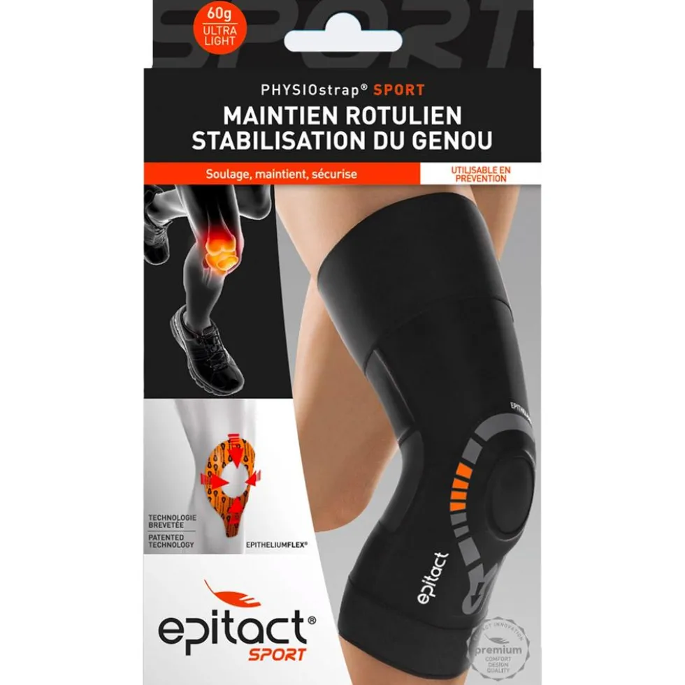 Ginocchiere Epitact Physiostrap Sport Black
