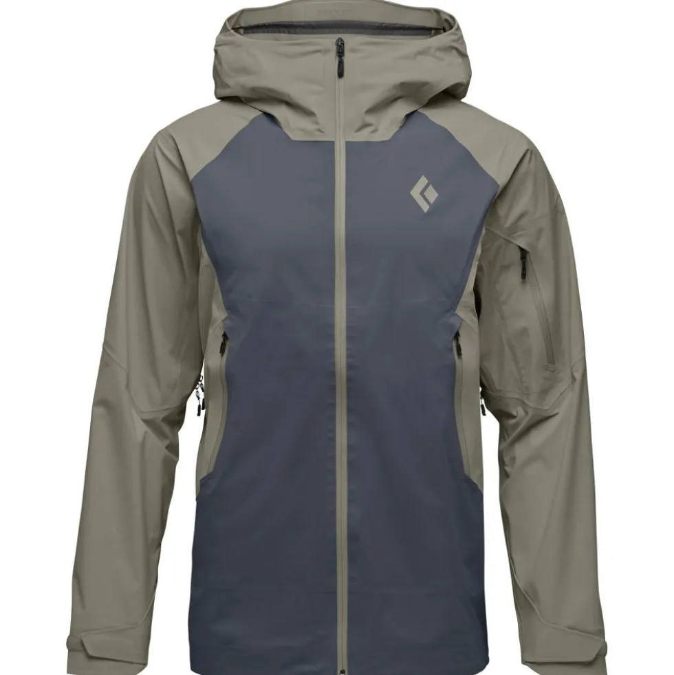 Giubbotto tecnico Black Diamond M Recon Stretch LT Shell Smoke Carbon