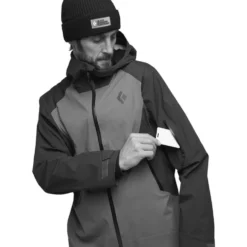 Giubbotto tecnico Black Diamond M Recon Stretch LT Shell Smoke Carbon