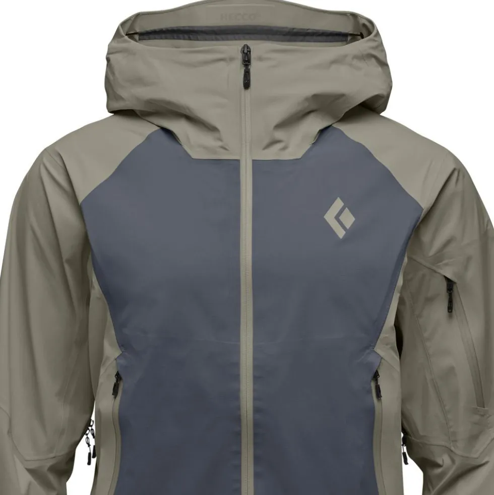 Giubbotto tecnico Black Diamond M Recon Stretch LT Shell Smoke Carbon