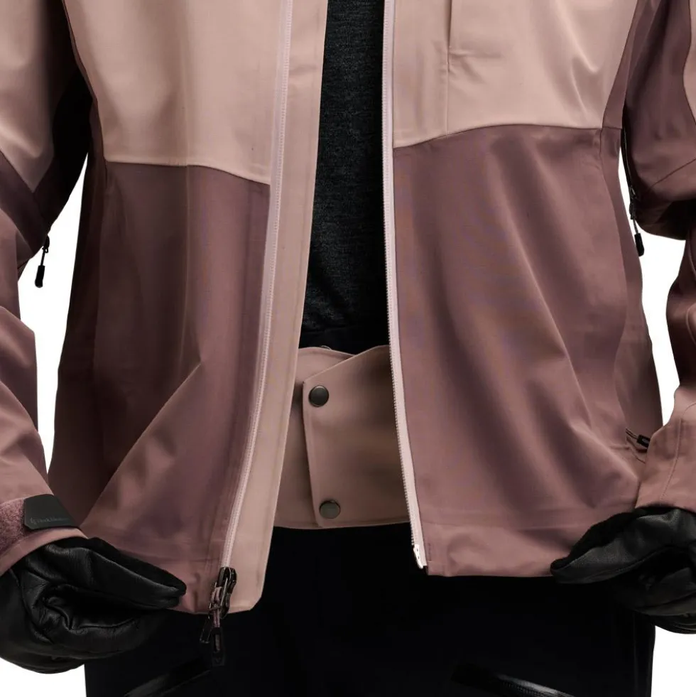 Giubbotto tecnico Black Diamond W Recon Stretch Shell Pale Mauve Dark Mauve