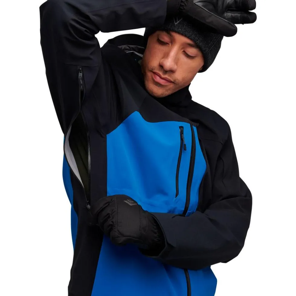 Giubbotto tecnico Black Diamond M Recon Stretch Pro Shell Black Kingfisher