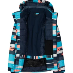 Giubbotto tecnico CMP Kid Girl Jacket Snaps Hood Topazio Bianco Lotus