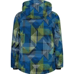 Giubbotto tecnico CMP Kid Jacket Snaps Hood Royal Blue Winter Sun