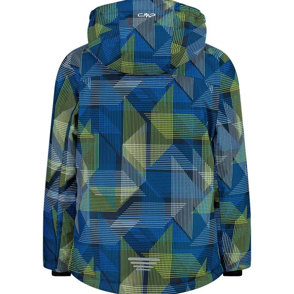 Giubbotto tecnico CMP Kid Jacket Snaps Hood Royal Blue Winter Sun