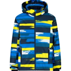 Giubbotto tecnico CMP Kid Jacket Snaps Hood Royal Blue Blue