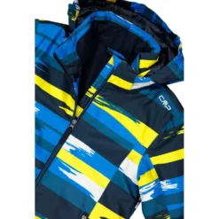 Giubbotto tecnico CMP Kid Jacket Snaps Hood Royal Blue Blue