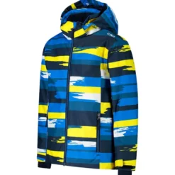 Giubbotto tecnico CMP Kid Jacket Snaps Hood Royal Blue Blue