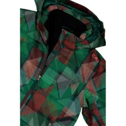 Giubbotto tecnico CMP Kid Jacket Snaps Hood Deep Mint Alipne Tango