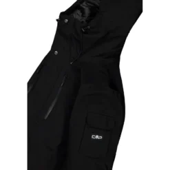 Giubbotto tecnico CMP Man Jacket Fix Hood Nero