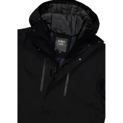 Giubbotto tecnico CMP Man Jacket Fix Hood Nero