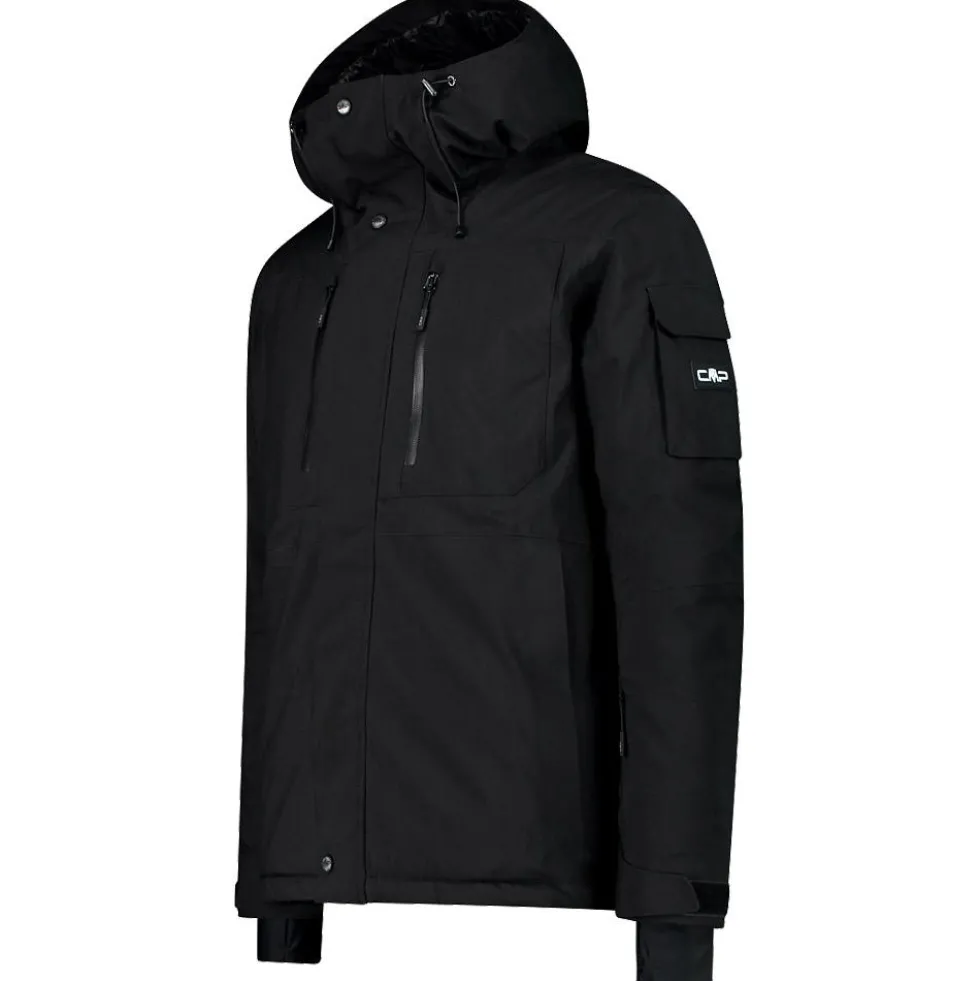 Giubbotto tecnico CMP Man Jacket Fix Hood Nero