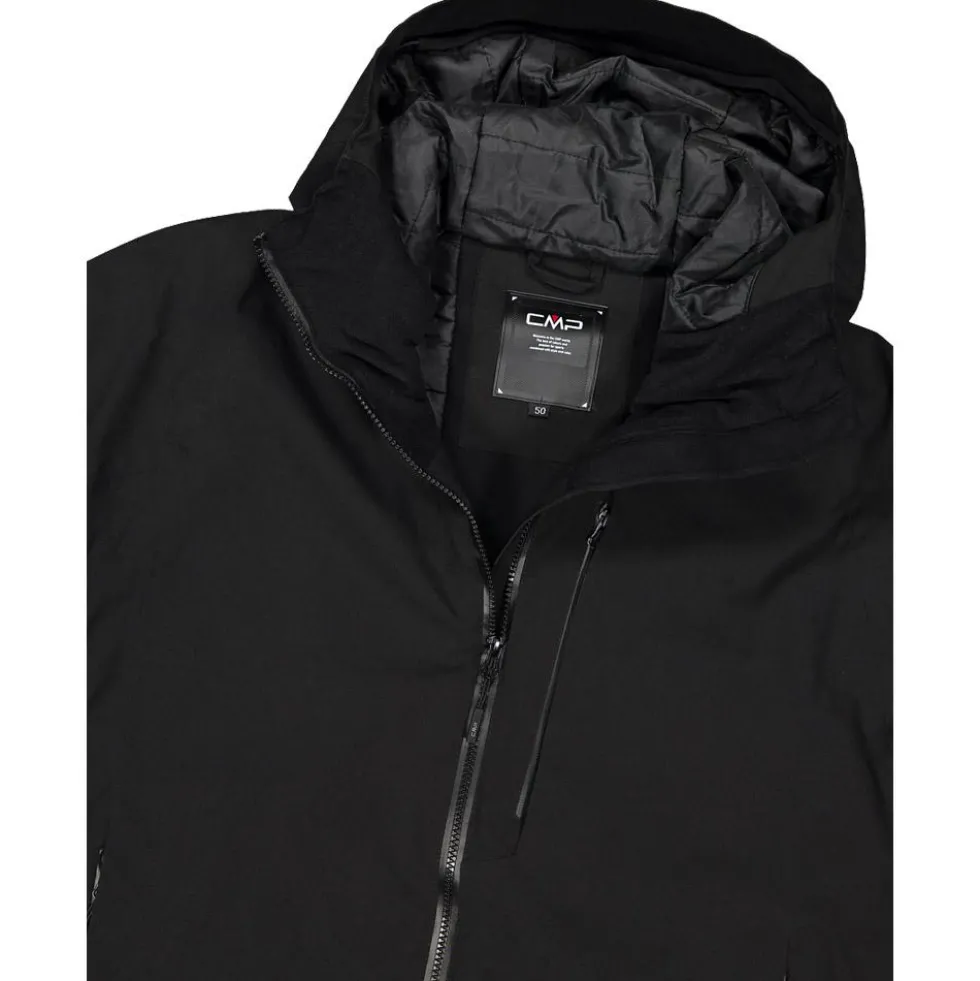 Giubbotto tecnico CMP Man Jacket Fix Hood Nero