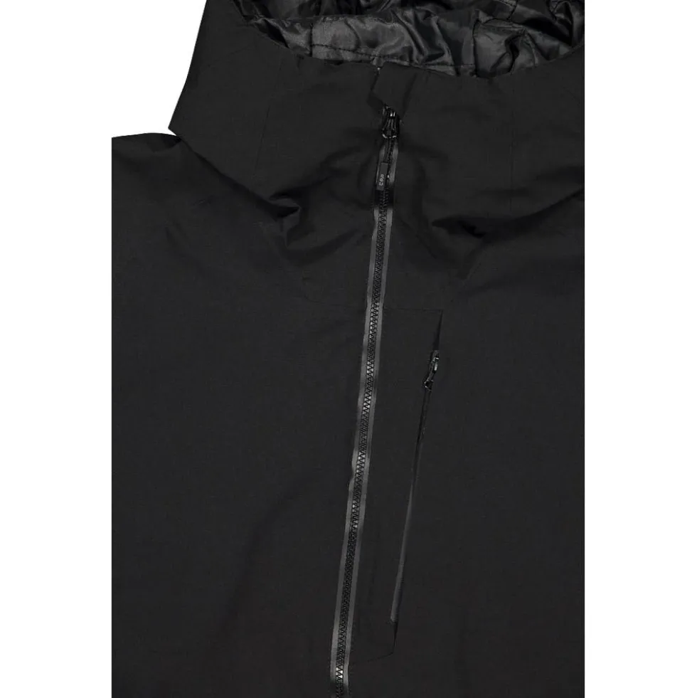 Giubbotto tecnico CMP Man Jacket Fix Hood Nero