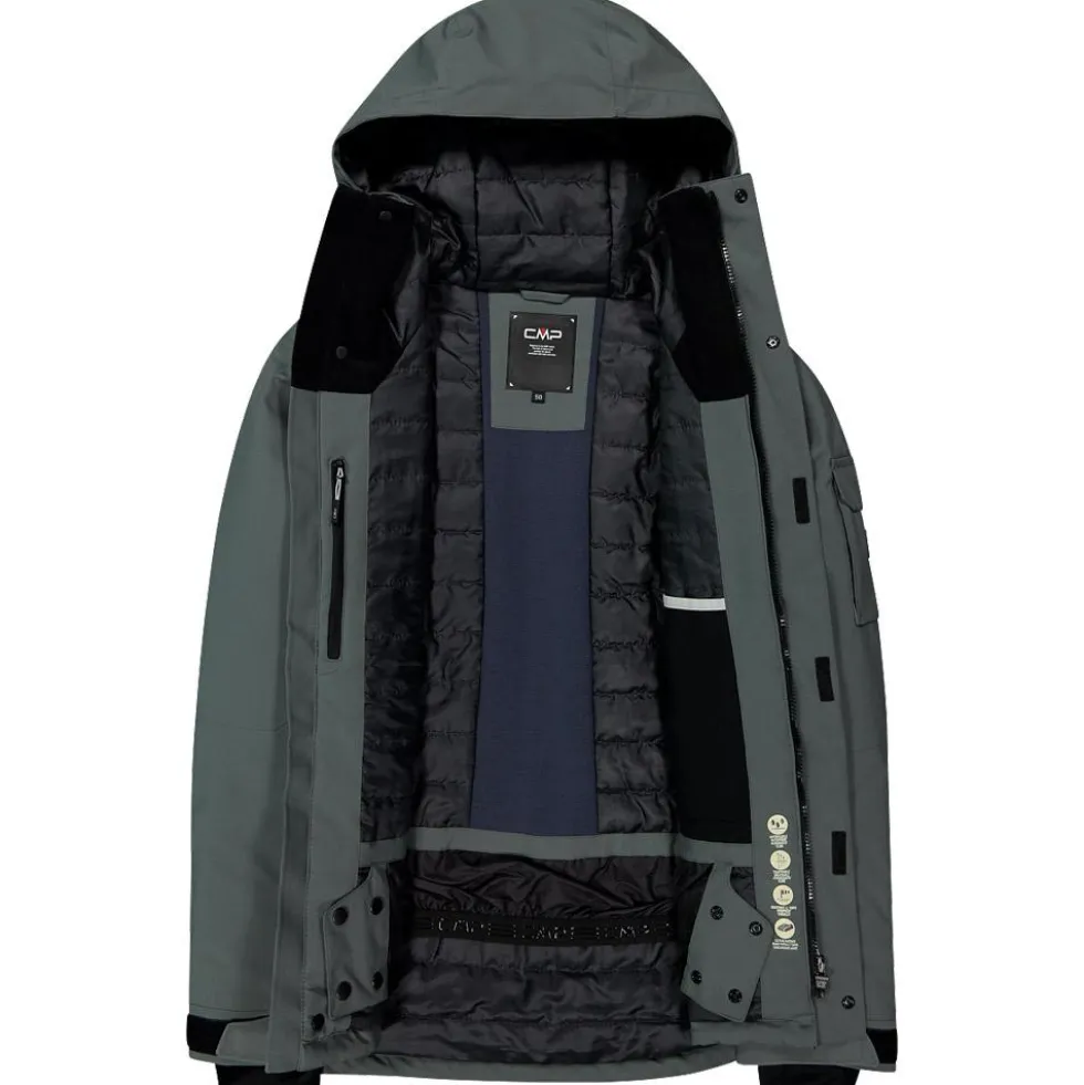 Giubbotto tecnico CMP Man Jacket Fix Hood Grey