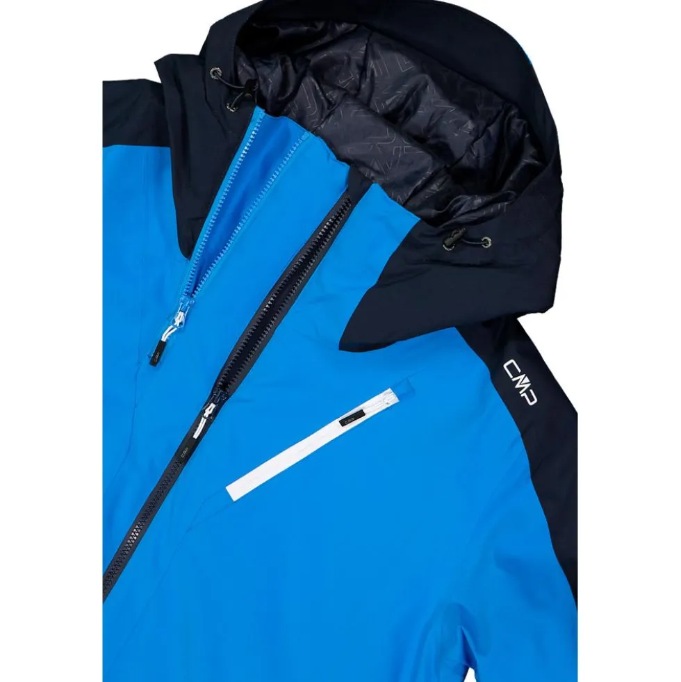 Giubbotto tecnico CMP Man Jacket Fix Hood Royal Blue