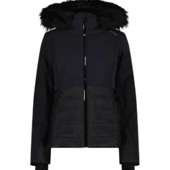 Giubbotto tecnico CMP Woman Jacket Zip Hood Nero