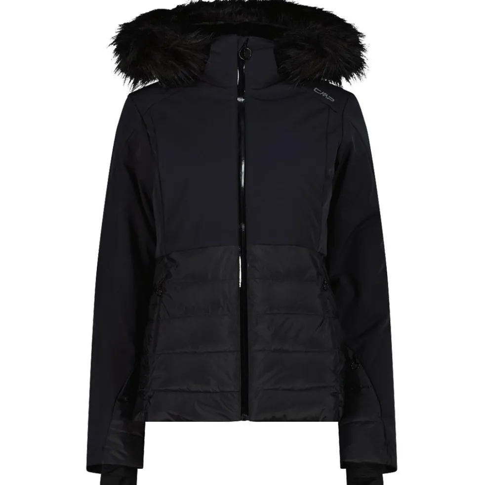 Giubbotto tecnico CMP Woman Jacket Zip Hood Nero