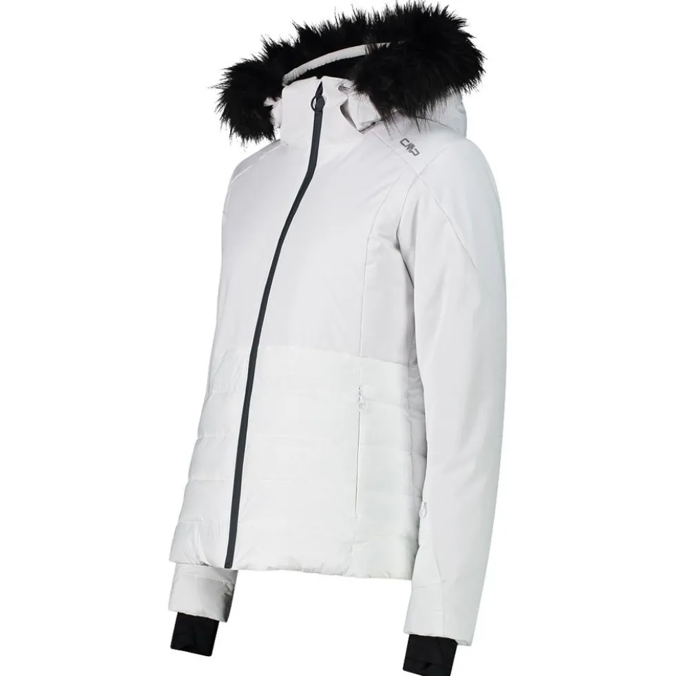 Giubbotto tecnico CMP Woman Jacket Zip Hood Bianco