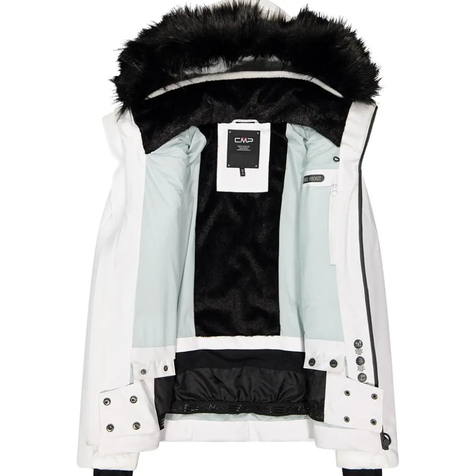 Giubbotto tecnico CMP Woman Jacket Zip Hood Bianco