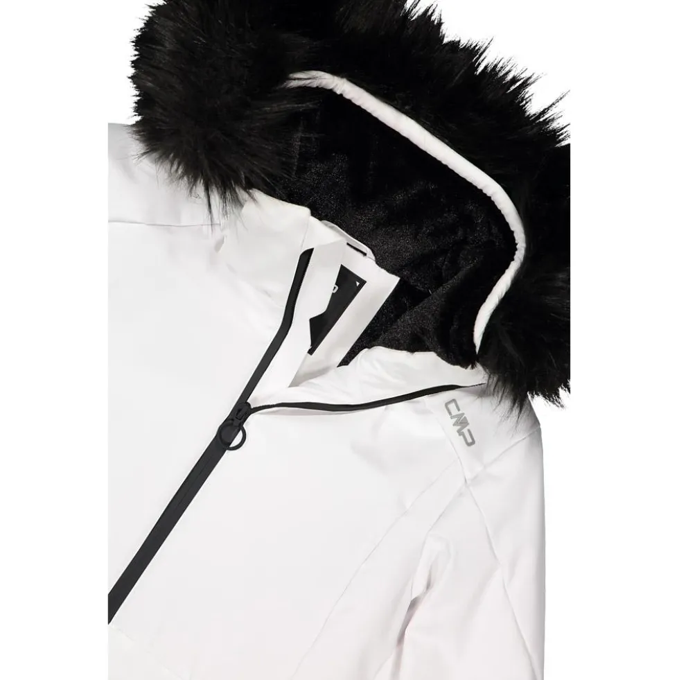 Giubbotto tecnico CMP Woman Jacket Zip Hood Bianco