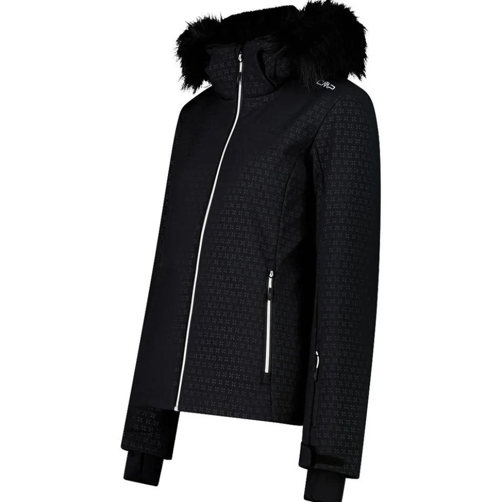 Giubbotto tecnico CMP Woman Jacket Zip Hood Nero
