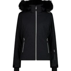 Giubbotto tecnico CMP Woman Jacket Zip Hood Nero