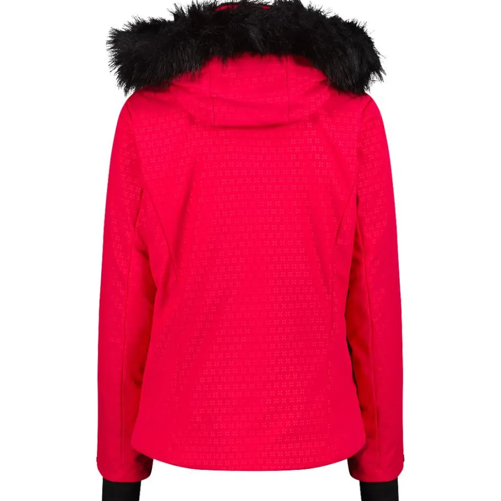 Giubbotto tecnico CMP Woman Jacket Zip Hood Carminio