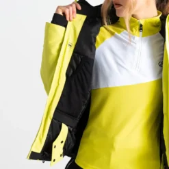 Giubbotto tecnico DARE2B Chute Jacket Yellow Plum Black