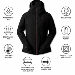 Giubbotto tecnico DARE2B Flurry II Jacket Black