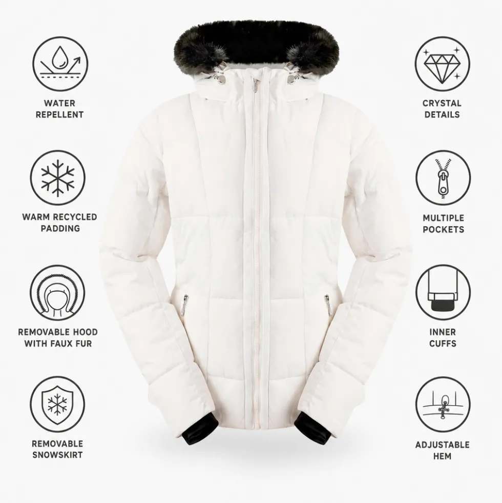 Giubbotto tecnico DARE2B Glamorize VI Jacket Egret