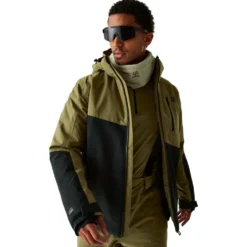 Giubbotto tecnico DARE2B Halfpipe III Jacket Martini Olive Black