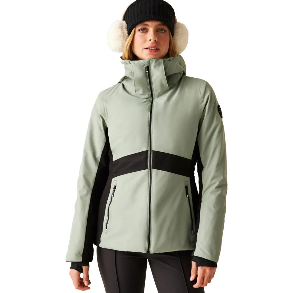Giubbotto tecnico DARE2B W's Issy Glacier Green Black