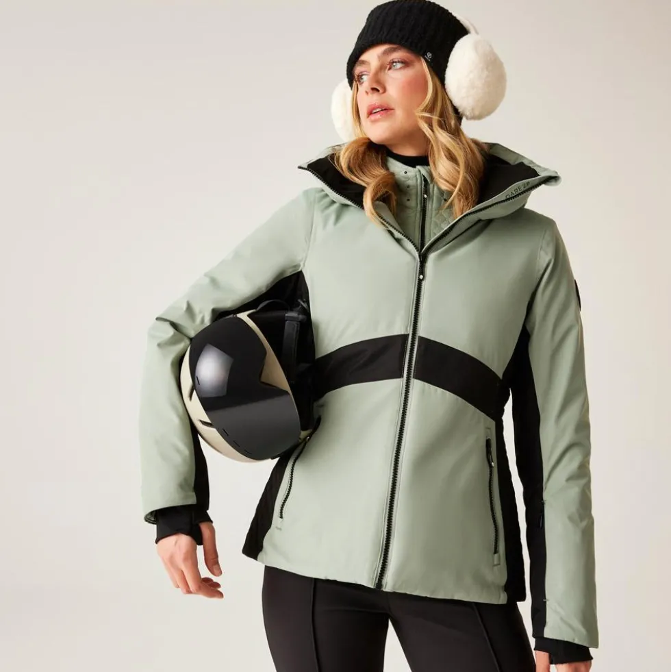 Giubbotto tecnico DARE2B W's Issy Glacier Green Black