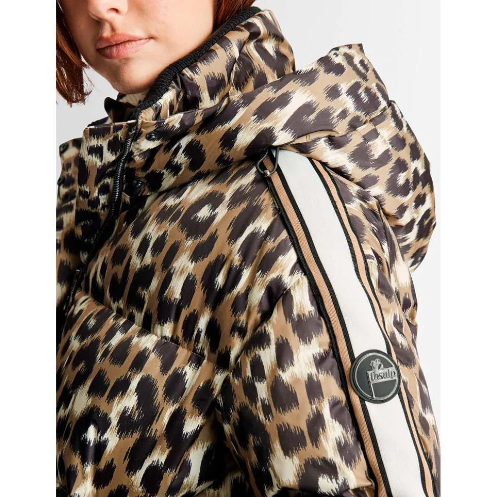 Giubbotto tecnico Fusalp Ada Leopard Leopard Flou Savane