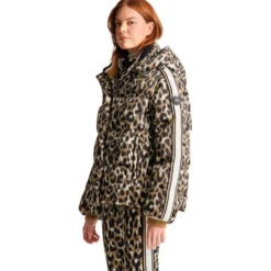 Giubbotto tecnico Fusalp Ada Leopard Leopard Flou Savane