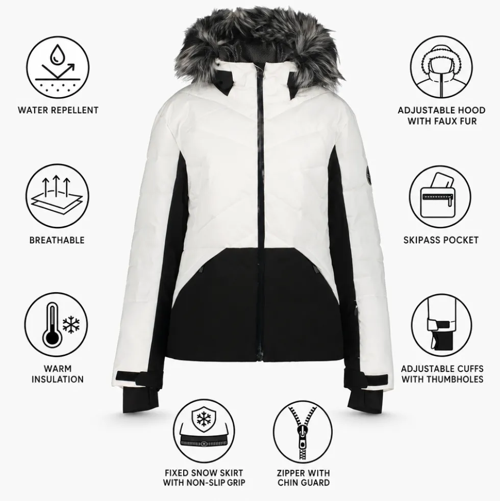 Giubbotto tecnico Icepeak Eveleth Blanc Optique