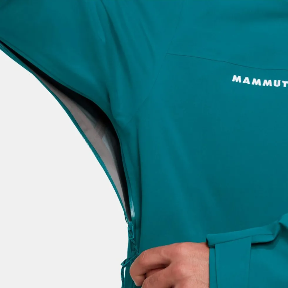 Giubbotto tecnico Mammut Stoney Hs Hooded Jacket Men Deep Teal Black