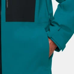 Giubbotto tecnico Mammut Stoney Hs Hooded Jacket Men Deep Teal Black