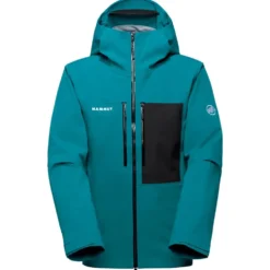 Giubbotto tecnico Mammut Stoney Hs Hooded Jacket Men Deep Teal Black