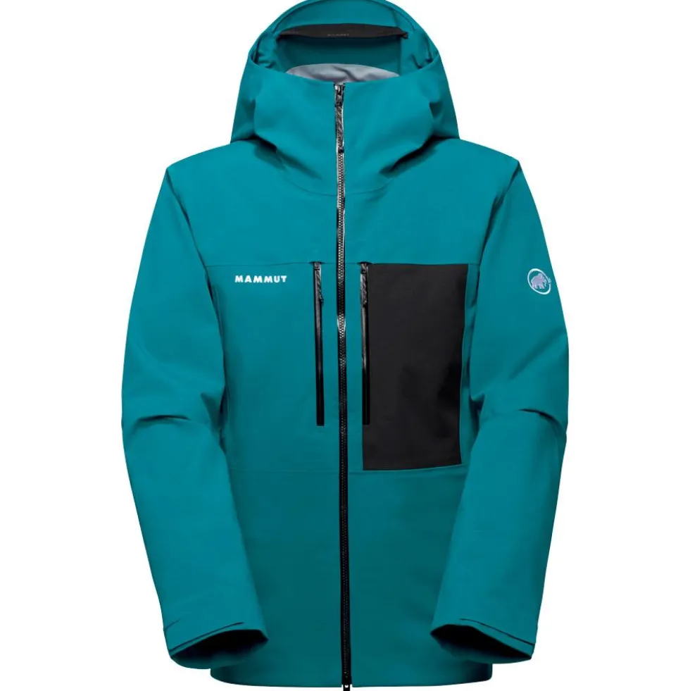 Giubbotto tecnico Mammut Stoney Hs Hooded Jacket Men Deep Teal Black