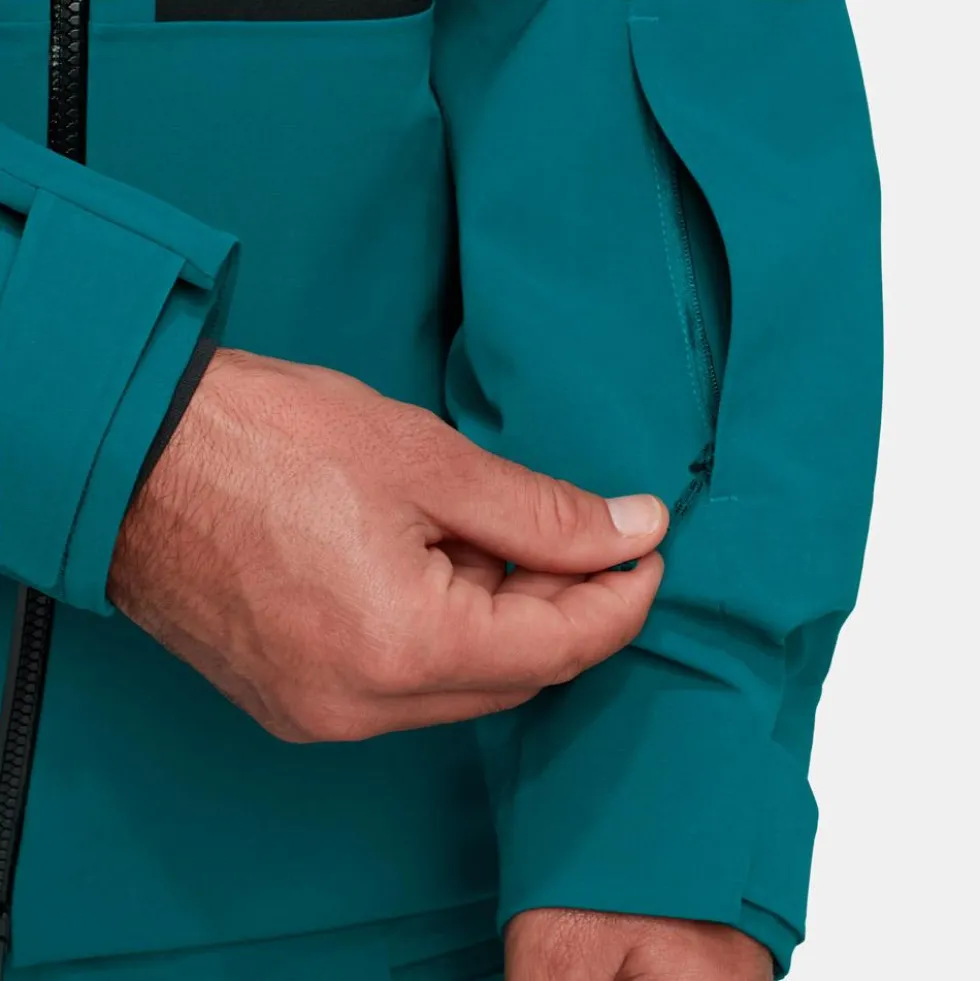 Giubbotto tecnico Mammut Stoney Hs Hooded Jacket Men Deep Teal Black