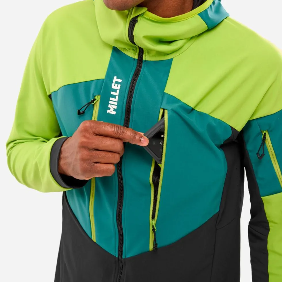 Giubbotto tecnico Millet M White Shield Jkt M Bottle Macaw Green
