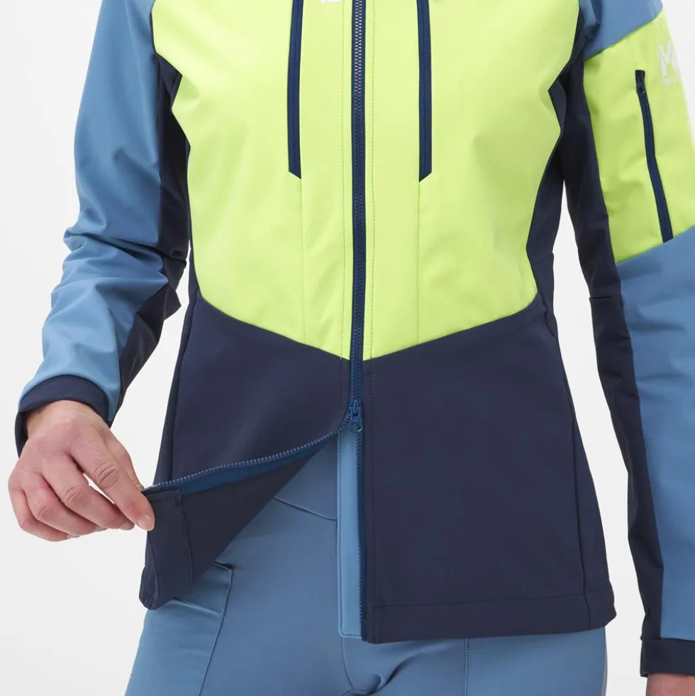 Giubbotto tecnico Millet White Shield Jkt W Saphir Limoncello