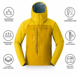 Giubbotto tecnico Norrona Lyngen Gore-Tex Jkt Golden Palm